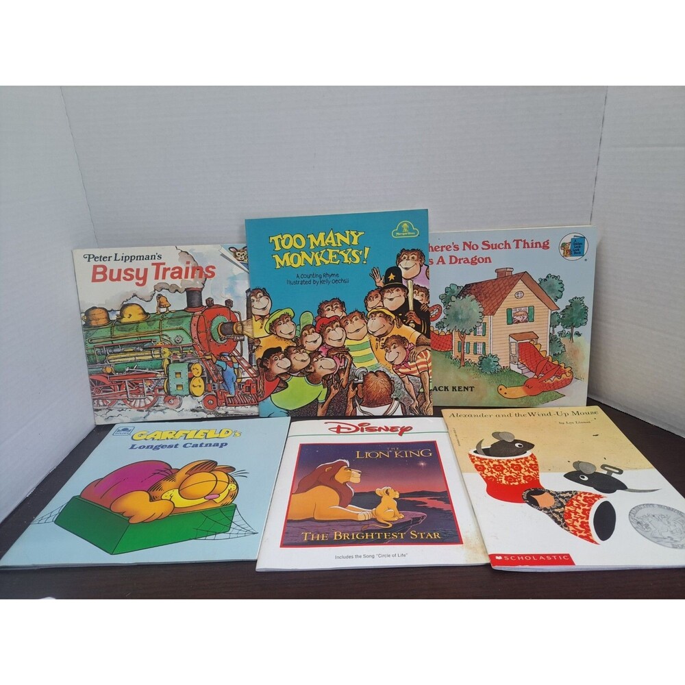 Lot Of 6 Vintage Paperback Childrens Books